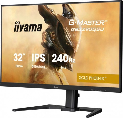 Monitor 32 cale GB3290QSU-B1 1ms,IPS,240Hz,2xHDMI,DP,400cd,1000:1, USB HUBx4, 2x2W, HAS, IIYAMA