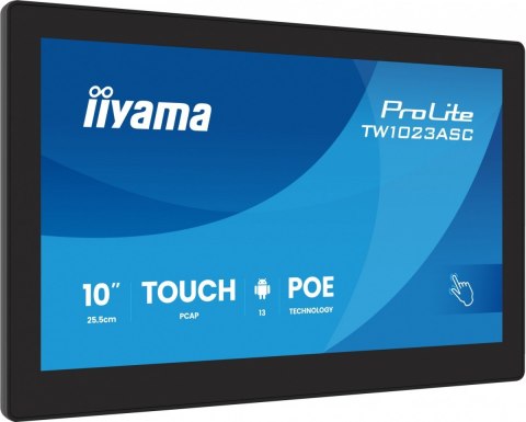 Monitor dotykowy 10 cali TW1023ASC-B3P 10P.DOT.IPS,ANDROID,WIFI, 4xUSB, RJ45, MIC, 24/7, iiSignage IIYAMA