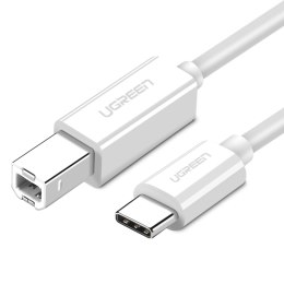 Kabel przewód do drukarki USB-C - USB-B 480Mb/s 1m biały UGREEN