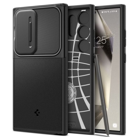 Etui ochronne na Samsung Galaxy S24 Ultra Optik Armor - czarne SPIGEN
