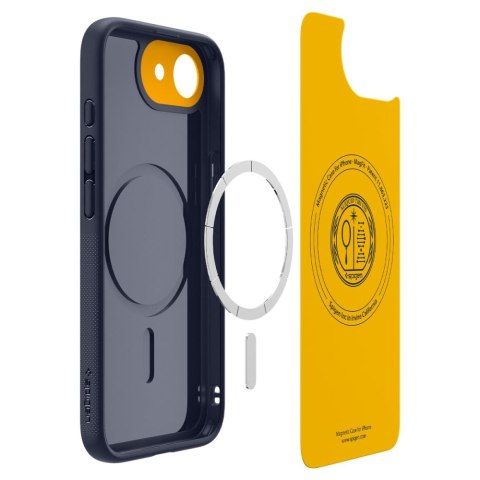 Etui pokrowiec na iPhone 16e Nano Pop MagSafe - granatowy SPIGEN