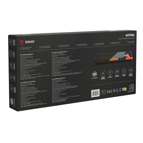 Klawiatura magnetyczna ASTRAL Black OUTEMU White jade RGB Savio