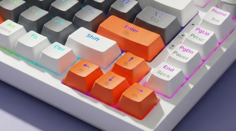 Klawiatura magnetyczna ASTRAL White OUTEMU White jade RGB 3 kolory keycapów Savio