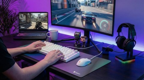 Klawiatura magnetyczna ASTRAL White OUTEMU White jade RGB Savio