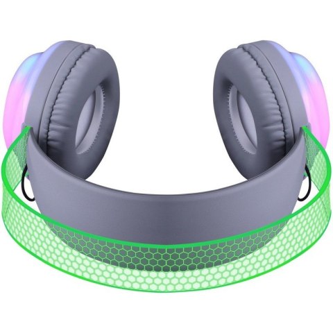 Słuchawki bezprzewodowe nauszne FREEMOTION B651 podświetlane Defender