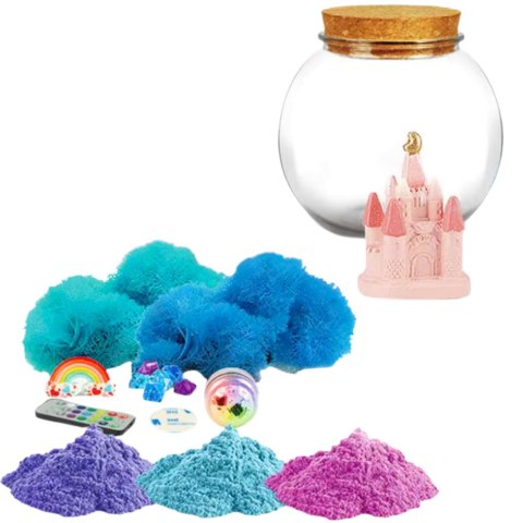 Zestaw Kreatywny DIY Terrarium z Małym Jednorożcem Lampka LED Pilot LEAN Toys