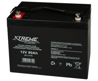 Akumulator żelowy 12V 80Ah XTREME BLOW