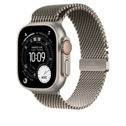 Bransoleta mediolańska z tytanu w kolorze naturalnym do koperty 49 mm - rozmiar M Apple