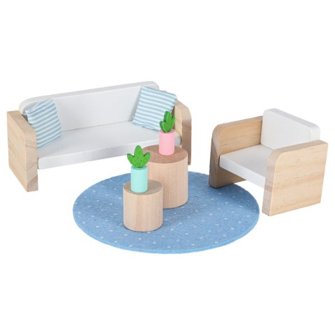 Domek dla lalek w walizce akcesoria drewniane mebelki Kik Sp. z o. o. Sp. k.