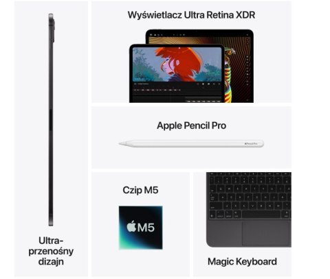 IPad Pro 11-calowy Wi-Fi 256 GB ze standardowym szkłem - Srebrny Apple