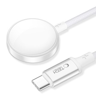 Ładowarka indukcyjna do Apple Watch USB-C 3W 1m - biała Tech-Protect