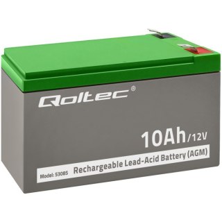 Akumulator AGM | 12V | 10Ah | Bezobsługowy | do UPS Qoltec