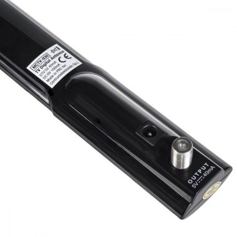 Antena TV DVB-T/T2 H.265 HEVC tubowa filtr LTE MCTV-930 Czarna Maclean