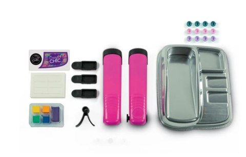 Crazy Chic Zestaw do Farbowania Włosów Crazy Fryzury Prostownica Koraliki Clementoni 18773 Clementoni