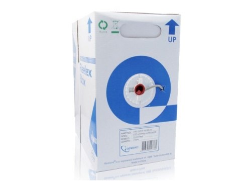 Kabel FTP-ekranowany KAT 5e drut AWG24 305m szary Gembird