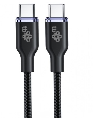 Kabel USB C - USB C 60W Glamour 1.5m czarny TB