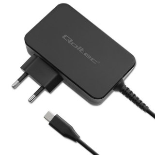 Ładowarka GaN Power Pro | 1xUSB-C | 100W | 5-20V | 3-5A | Czarna Qoltec