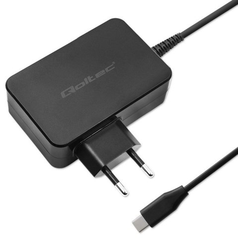Ładowarka GaN Power Pro | 1xUSB-C | 100W | 5-20V | 3-5A | Czarna Qoltec