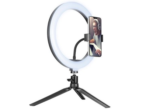 Lampa pierścieniowa Ring 26 cm z mini statywem Tracer