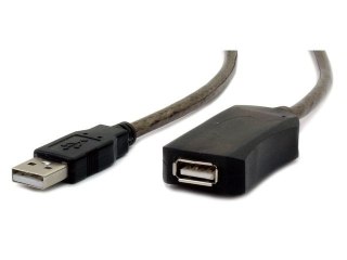 Przedłużacz USB 2.0 typu AM-AF 10m aktywny czarny Gembird