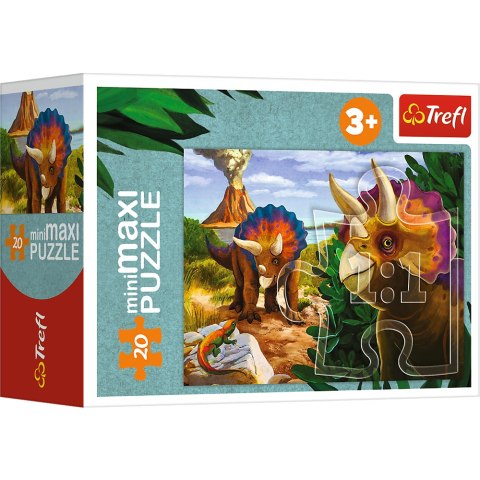 Puzzle - miniMaxi - 20 - Poznaj świat dinozaurów - Trefl 56036 Trefl Puzzle