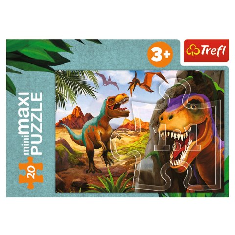 Puzzle - miniMaxi - 20 - Poznaj świat dinozaurów - Trefl 56036 Trefl Puzzle