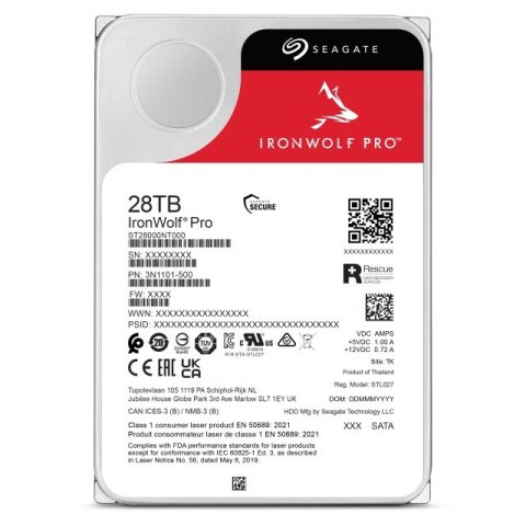 Dysk IronWolf Pro 28TB 3,5 ST28000NT000 Seagate
