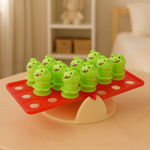 Gra Zręcznościowa Edukacyjna Dla Dzieci Balansujące Żabki LEAN TOYS