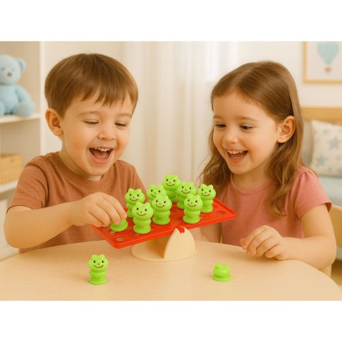 Gra Zręcznościowa Edukacyjna Dla Dzieci Balansujące Żabki LEAN TOYS