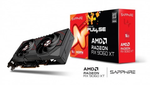 Karta graficzna Radeon RX 9060 XT PULSE 16GB GDDR6 128bit DP/2HDMI Sapphire Technology