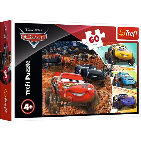 Puzzle - 60 - Zygzak McQueen z przyjaciółmi - Disney Cars 3 - Trefl 17327 Trefl Puzzle