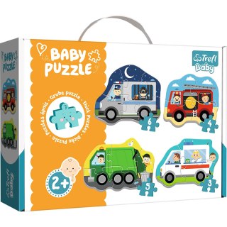 Puzzle - Baby Classic - Pojazdy i zawody - Trefl 36071 Trefl Puzzle