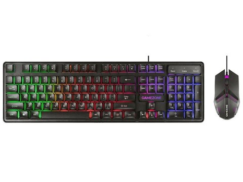 Zestaw mysz i klawiatura Gamezone Boost USB Tracer