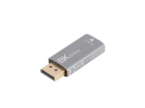 Adapter Displayport(M)- HDMI(F)8K srebrny Lanberg
