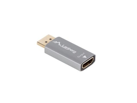 Adapter Displayport(M)- HDMI(F)8K srebrny Lanberg
