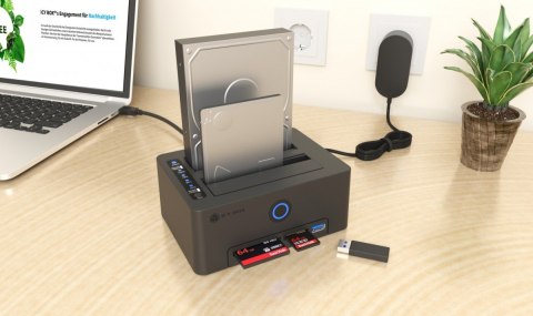 Czytnik kart IB-1233CL-CR 2x 2,5/3,5 SSD/HDD IcyBox