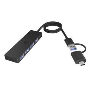 Hub IB-HUB1424-C3 4-Port USB Typ-A, złącze Typ-C/A IcyBox