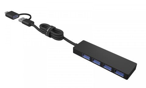 Hub IB-HUB1424-C3 4-Port USB Typ-A, złącze Typ-C/A IcyBox