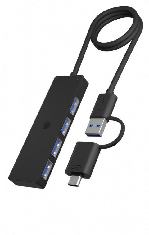 Hub IB-HUB1424-C3 4-Port USB Typ-A, złącze Typ-C/A IcyBox