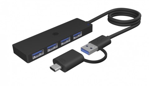 Hub IB-HUB1424-C3 4-Port USB Typ-A, złącze Typ-C/A IcyBox