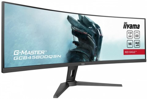 Monitor 45 cali G-Master GCB4580DQSN-B1, VA,DQHD,165HZ,USB-C-DOCK,RJ45,32:9, 1500R,450cd/m2,3000:1,0.8ms,3xUSB,2xHDMI,1xDP,2x3W IIYAMA