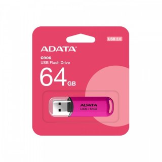 Pendrive C906 64GB USB2.0 różowy Adata