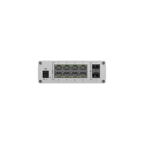Przełącznik przemysłowy TSW200 2xSFP 8xGigabit Ethernet 8xPoE+DIN TELTONIKA