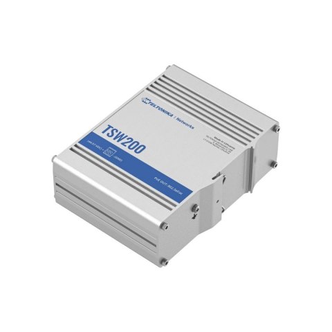 Przełącznik przemysłowy TSW200 2xSFP 8xGigabit Ethernet 8xPoE+DIN TELTONIKA