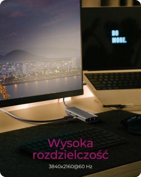 Stacja dokująca IB-DK4034a-CPD 6w1, HDMI,USB,PD,LAN IcyBox