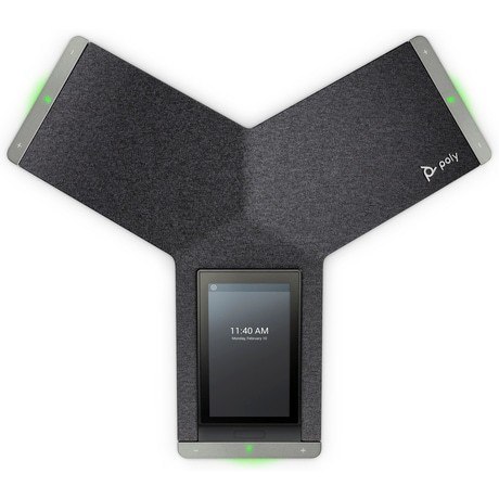 Telefon konferencyjny IP Trio C60, obsługujący aplikację Microsoft Teams i funkcję zasilania PoE, radio ze wszystkimi funkcjami  POLY