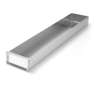 Blacha aluminiowa cukiernicza zamykana prostokątna 580x100x(H)50mm Hendi 689851 Hendi