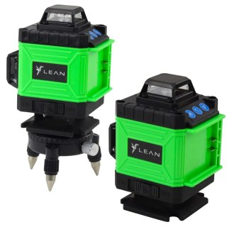 Poziomica Laserowa Płaszczyznowa 4D 16 Linii Torba 2 Akumulatory Zielona LEAN