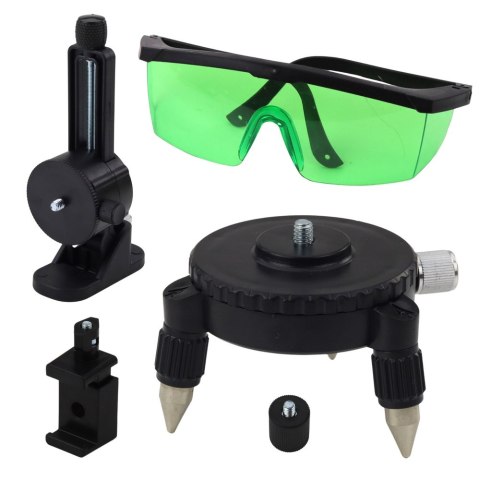 Poziomica Laserowa Płaszczyznowa 4D 16 Linii Torba 2 Akumulatory Zielona LEAN