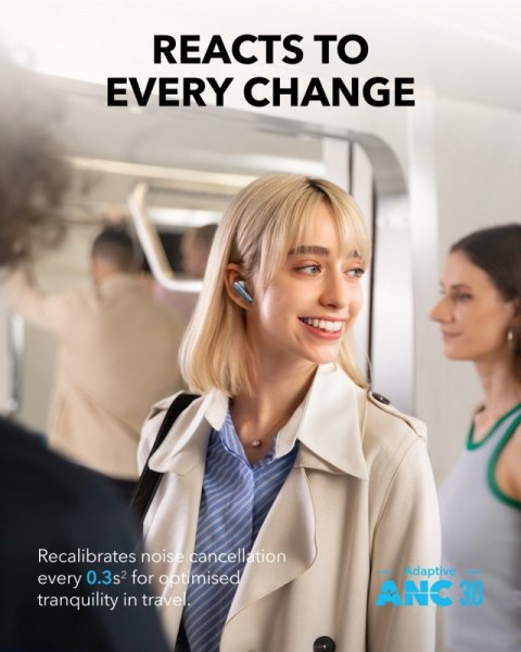 Słuchawki bezprzewodowe Soundcore Liberty 4 PRO Bluetooth błyszczący błękit Anker